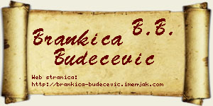 Brankica Budečević vizit kartica